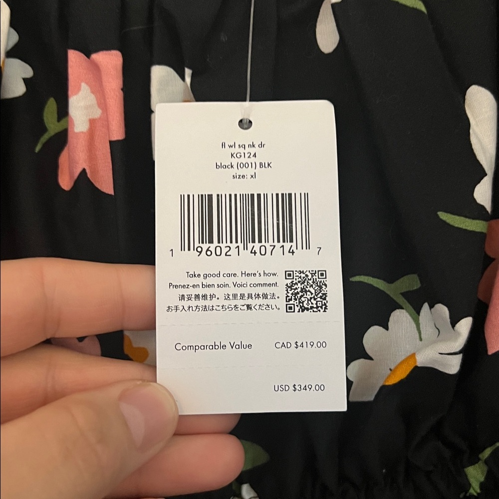 Kate spade floral waltz square-neck dress - Picture 6 of 6